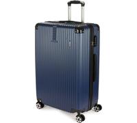 BRUBAKER Valise de voyage rigide London - Valise à roulettes avec serrure à combinaison et 4 roulettes - Trolley valise 49 x 76,5 x 29,5 cm, XL, bleu