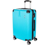 BRUBAKER Valise London - Bagage avec Serrure à Combinaison, 4 roulettes et Poignées Confortables - 43 x 67 x 26 cm ABS Trolley - Malette Rigide à Roues (L - Bleu Clair)