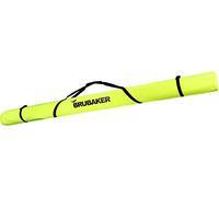 BRUBAKER 'XC Touring' - Housse à Skis de Fond - pour 1 Paire de Skis + Bâtons - 195 cm - Jaune Fluo/Noir