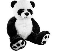 BRUBAKER XXL Panda 100 cm avec cœur de l'homme préféré Peluche Ours en peluche