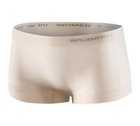 BRUBECK Boxer respirant pour femme | Boyshort | Caleçon | Boxer | Rétro | Culotte | Sous-vêtements fonctionnels | Culotte | Sous-vêtements | 41 % laine mérinos | BX10440, L beige, S