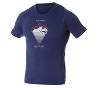 BRUBECK t-Shirt Homme 41% Laine Mérinos Tee Shirt Homme Respirant Tshirt Sport Homme Sportswear Homme Thermo sous Vetement Homme t Shirt Manche Courte Sport