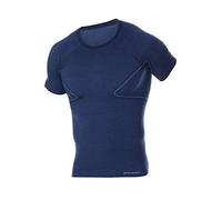 BRUBECK t-Shirt Homme 41% Laine Mérinos Tee Shirt Homme Respirant Tshirt Sport Homme Sportswear Homme Thermo sous Vetement Homme t Shirt Manche Courte