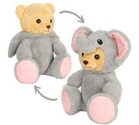 BRUBIES Teddy Éléphant - 25 cm Ours en Peluche en Costume d´ Éléphant avec Capuche - Peluche pour des Aventures Douillettes - Cadeau Peluche pour Enfants