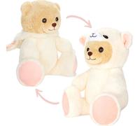 BRUBIES Teddy Schaf - Ours en peluche de 25 cm en costume de mouton avec capuche - Cadeau pour enfants en peluche - Peluche pour des aventures douillettes