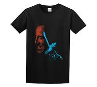 Bruce and Springsteen Bruce and Springsteen Humor Graphic Men's Basic Short Sleeve T-Shirt R196 Tops Tees European Size Black Unisex 100% Cotton Short-Sleeve T-Shirts Black M