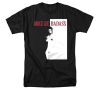 Bruce Lee Badass T-Shirt Unisexe, Noir, XXL