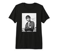 Bruce Lee Black and White Vintage Portrait Cool Pose 1970's T-Shirt Haut de Gamme