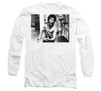 Bruce Lee Full of Fury Unisex Long Sleeve T Shirt, White, Blanc, XXL Mixte