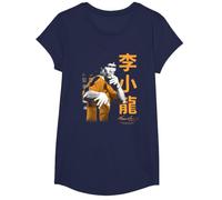 Bruce Lee Iconic Fight Pose Yellow Text Retro Martial Arts T-Shirt