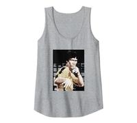 Bruce Lee Iconic Yellow Jumpsuit Vintage Poster Débardeur, Femme, Gris Chiné, L