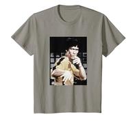 Bruce Lee Iconic Yellow Jumpsuit Vintage Poster T-Shirt, Enfant, Ardoise, 4 Ans