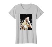 Bruce Lee Iconic Yellow Jumpsuit Vintage Poster T-Shirt, Femme, Argent, S