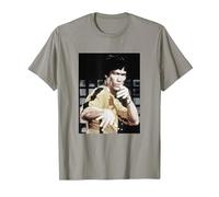 Bruce Lee Iconic Yellow Jumpsuit Vintage Poster T-Shirt, Homme, Ardoise, XXL