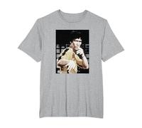 Bruce Lee Iconic Yellow Jumpsuit Vintage Poster T-Shirt, Homme Grandes Tailles, Gris Chiné, 5X Tall