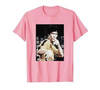 Bruce Lee Iconic Yellow Jumpsuit Vintage Poster T-Shirt, Homme, Rose, S