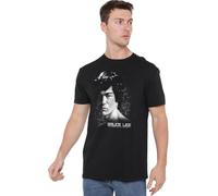 Bruce Lee in Your Face Unisex T Shirt, Black, Noir, S Mixte
