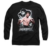 Bruce Lee Inner Fury Unisex Long Sleeve T Shirt, Black, Noir, M Mixte
