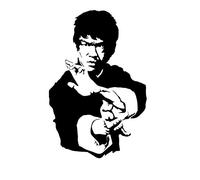 Bruce Lee Karate King 3D Décoration Homme chauve-souris Fond d'écran Des gamins Chambre Cadeau Multicolore Bébé Peler et coller mur Autocollant 3D Accueil Décoration