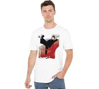 Bruce Lee Kick It Unisex T Shirt, White, Blanc, S Mixte