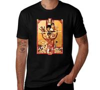 Bruce|Lee Kung Fu Cotton Printed,T-shirt pour homme, Style noir, XXL