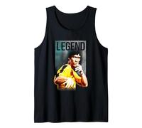 Bruce Lee Legend Iconic Yellow Jumpsuit Vintage Poster Débardeur, Homme, Noir, S