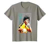 Bruce Lee Legend Iconic Yellow Jumpsuit Vintage Poster T-Shirt, Enfant, Ardoise, 6 Ans