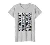 Bruce Lee Negative Film Strips Vintage T-Shirt, Femme, Argent, XXL