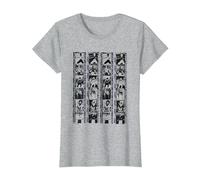 Bruce Lee Negative Film Strips Vintage T-Shirt, Femme, Gris Chiné, S