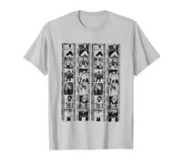 Bruce Lee Negative Film Strips Vintage T-Shirt, Homme, Argent, S