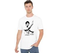 Bruce Lee Serenity Unisex T Shirt, White, Blanc, 4XL Mixte