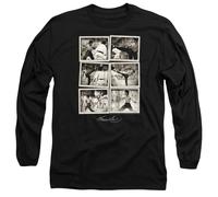 Bruce Lee Snap Shots Unisex Long Sleeve T Shirt, Black, Noir, XXL Mixte