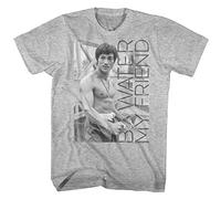 Bruce Lee - - T-shirt de l'eau pour hommes, Large, Gray Heather