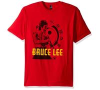 Bruce Lee - T-Shirt - Manches Courtes - Opaque - Homme Rouge Red, Red, M