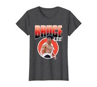 Bruce Lee The Big Boss Fists of Fury Rétro T-Shirt, Femme, Chiné Foncé, 3XL