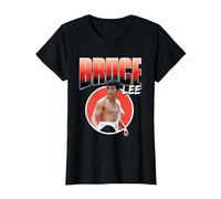 Bruce Lee The Big Boss Fists of Fury Rétro T-Shirt, Femme, Noir, S