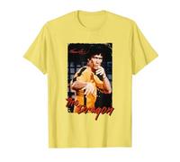 Bruce Lee The Dragon Game of Death Rétro T-Shirt, Homme, Citron, 3XL