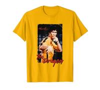 Bruce Lee The Dragon Game of Death Rétro T-Shirt, Homme, Doré Vif, XL