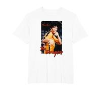 Bruce Lee The Dragon Game of Death Rétro T-Shirt, Homme Grandes Tailles, Blanc, 5X Tall