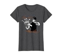 Bruce Lee Walk on! Citation philosophique T-Shirt, Femme, Chiné Foncé, L