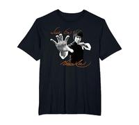 Bruce Lee Walk on! Citation philosophique T-Shirt, Homme Grandes Tailles, Noir, 4X Tall