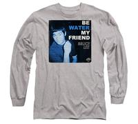 Bruce Lee Water Unisex Long Sleeve T Shirt, Heather, Athletic chiné, XXL Mixte