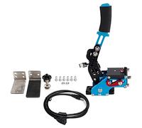 Bruce & Shark Frein à main pc PS4/PS5 compatible Logitech G29, frein à main progressif SIM Racing avec capteur Hall sans contact, structure en acier et aluminium CNC, plug and play 64 bits Bleu