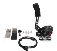 Bruce & Shark Frein à main PC USB3.0 64 Bit, Mettre à jour le frein à main Sim Racing Games pour logitech G25 G27 G29 T500 T300 Fanatecosw LFS Dirt Rally,Frein Progressif avec Capteur Hall noir