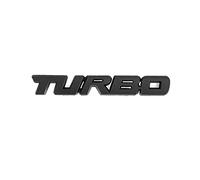 Bruce & Shark Metal 3D Turbo Logo Auto Emblèmes Badge Sticker Trunk Bumper Decal Black
