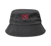 Bruce Singer Springsteen Rock Chapeau bob en Denim délavé The Boss Style Rock Ancien Unisexe réglable Classique Logo Festival de Musique Chapeau de Soleil Fans Cadeau