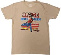 Bruce Springsteen - "Born In The USA '85" T-shirt homme/femme unie RO5769 (XL) (Sand)