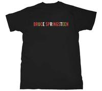 Bruce Springsteen Coloured Logo Autorisé T-shirt Hommes