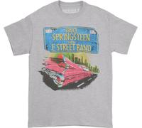 Bruce Springsteen - "Pink Cadillac" T-shirt homme/femme unie RO2154 (XXL) (Gris chiné)