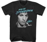 Bruce Springsteen - "River 2016" T-shirt Homme/Femme Unie RO2269 (S) (Noir)